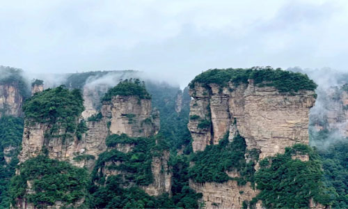 森林公园--金鞭溪--杨家界--袁家界--张家界千古情